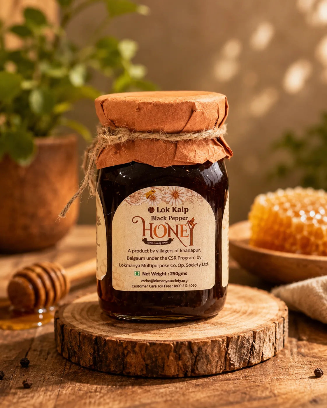 Lok Kalp Black Pepper Honey